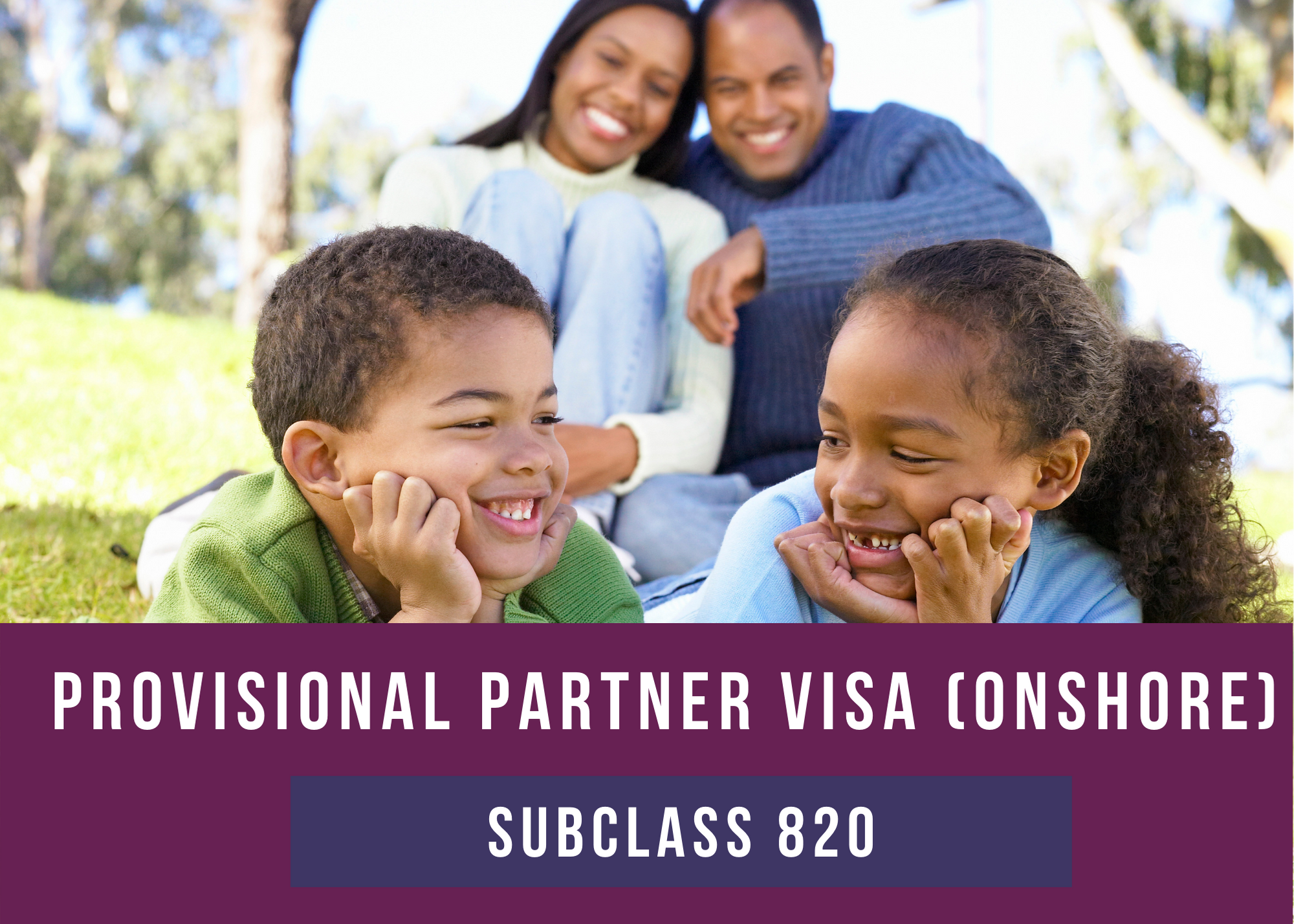 Provisional Partner visaOnshoresubclass 820 front